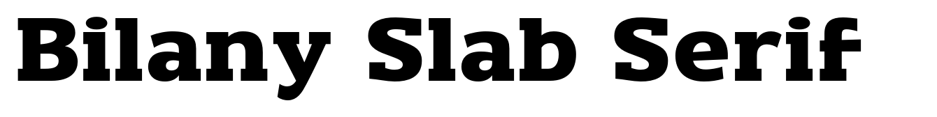 Bilany Slab Serif